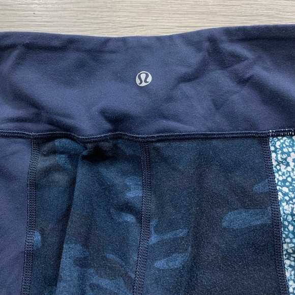 Lululemon Wunder Under Pant *Full-On Luon (Sashiko) Kanoko Twist Inkwell - Picture 5 of 11